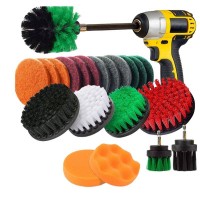 22 Pcs Drill Brush Attachment Set Power Scrubber Brush Cleaning Kit All Purpose Drill Brush